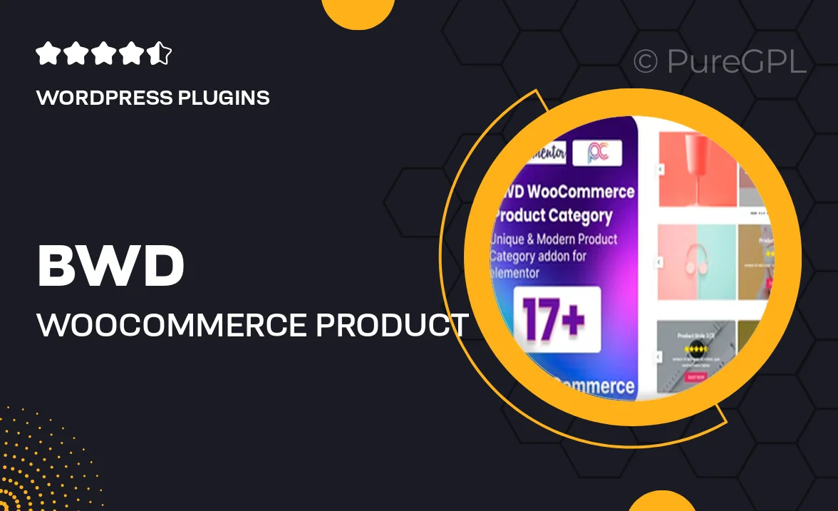 BWD WooCommerce Product Category Carousel For Elementor