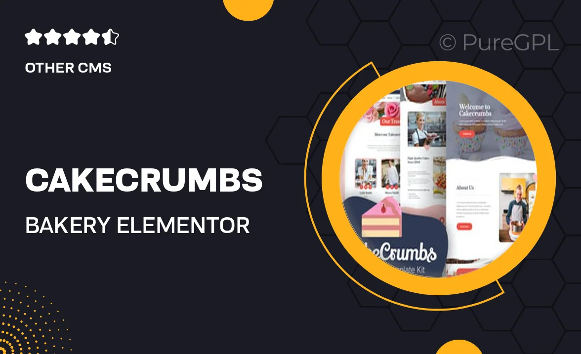 Cakecrumbs – Bakery Elementor Template kit