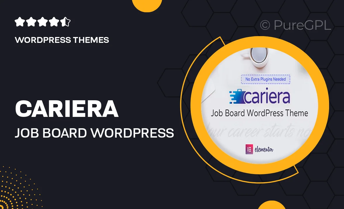 Cariera – Job Board WordPress Theme