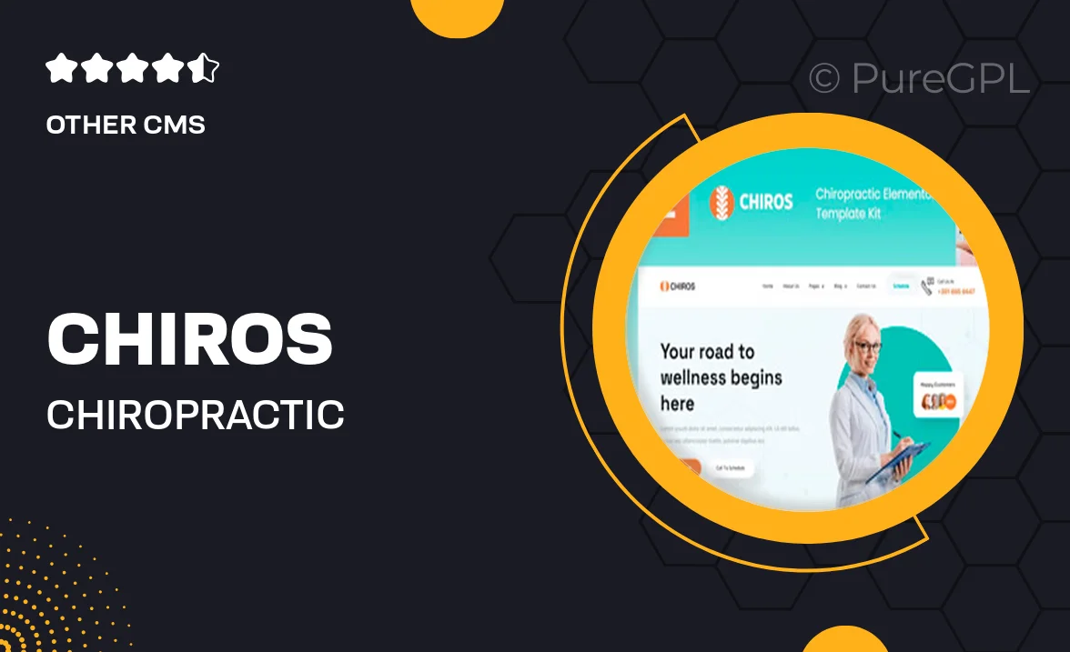 Chiros – Chiropractic Elementor Template Kit