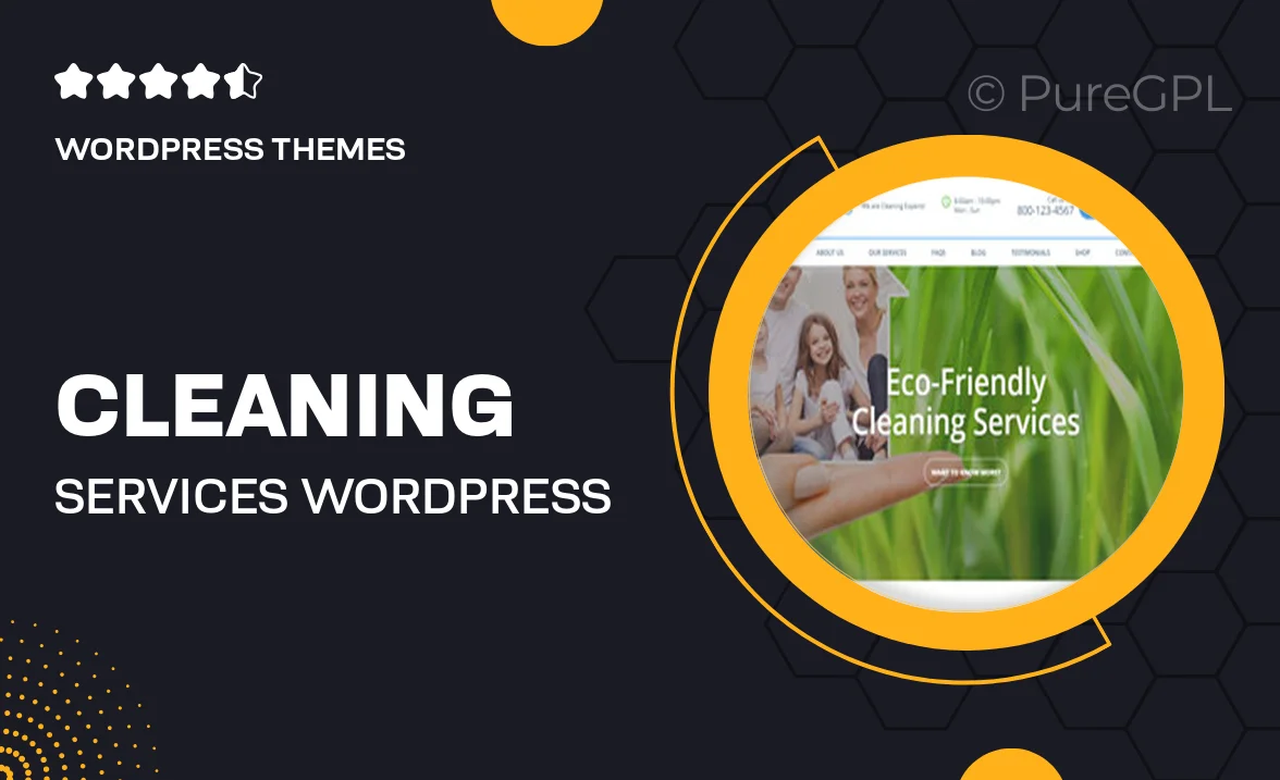 Cleaning Services WordPress Theme + RTL