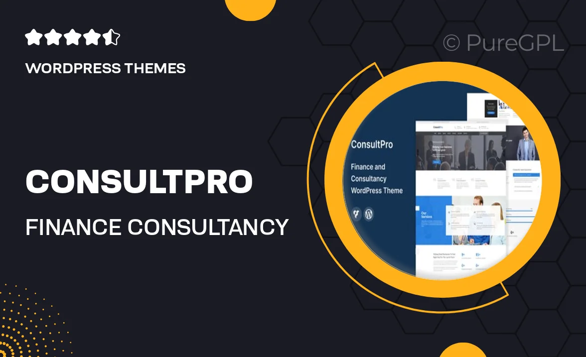 ConsultPro – Finance & Consultancy WordPress Theme