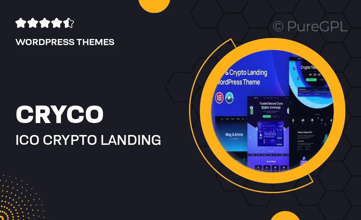 Cryco – ICO & Crypto Landing WordPress Theme