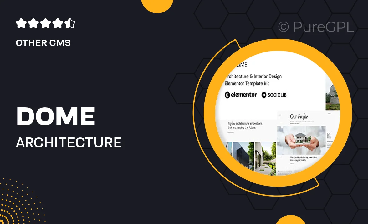 Dome – Architecture & Interior Design Elementor Template Kit