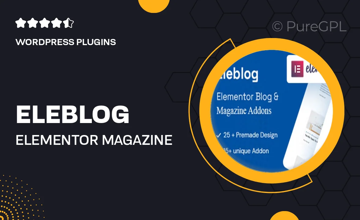 Eleblog – Elementor Magazine and Blog Addons