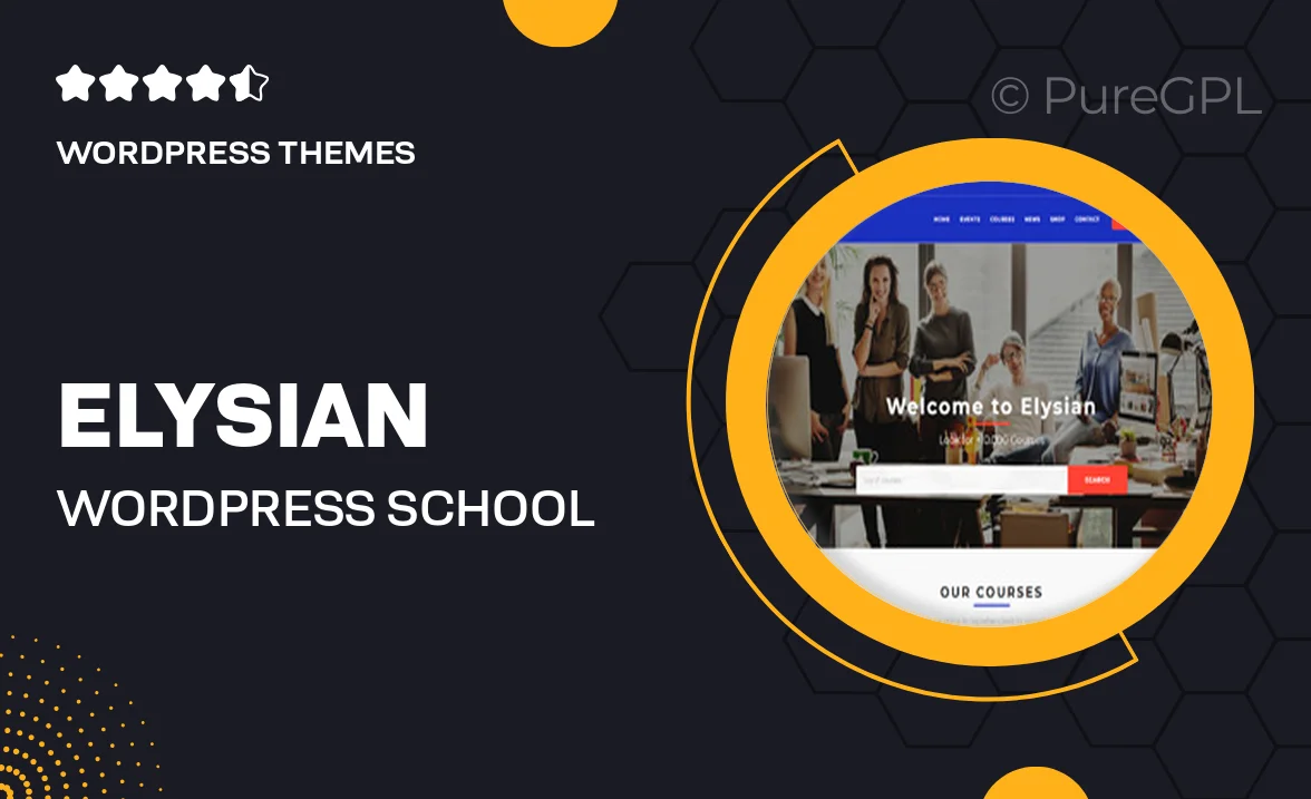 Elysian – WordPress School Theme + LMS