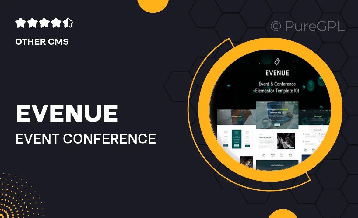 Evenue – Event & Conference Elementor Template Kit