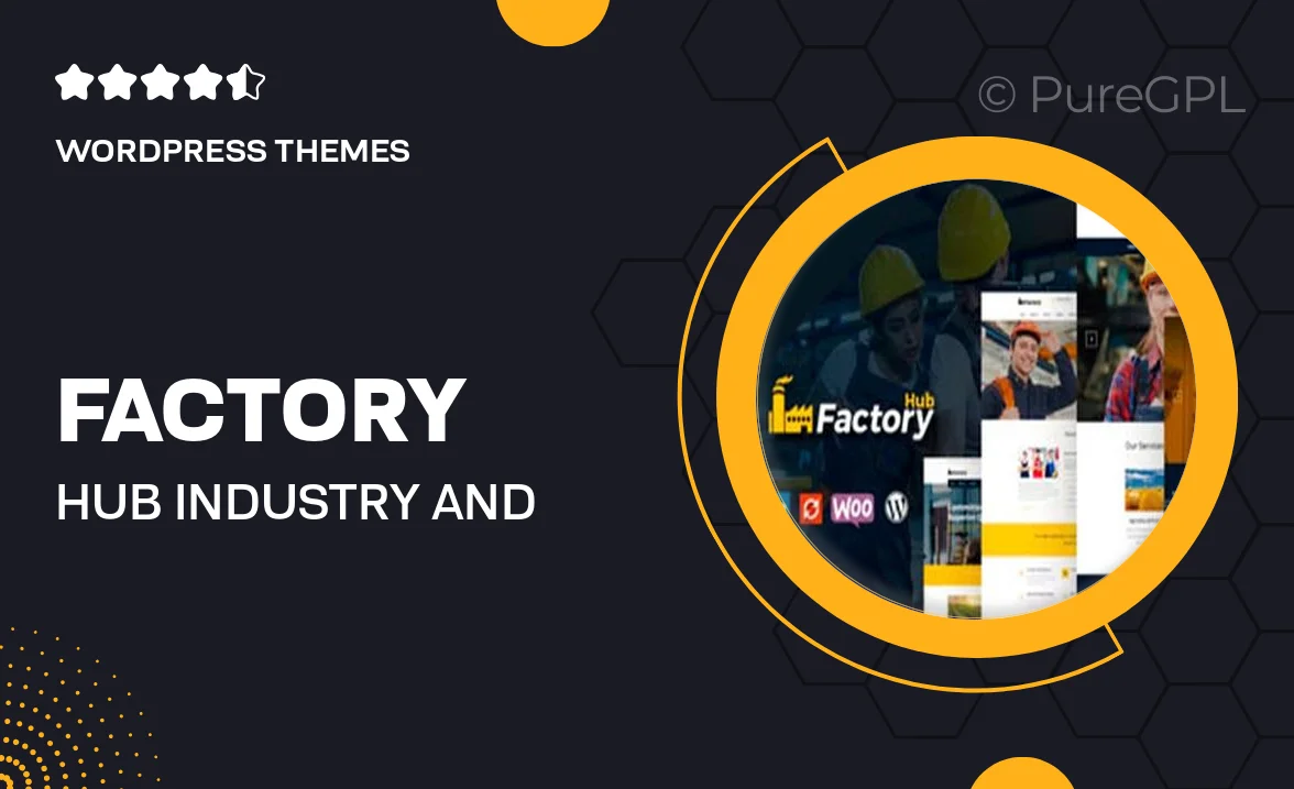 Factory HUB – Industry and Construction WordPress Theme