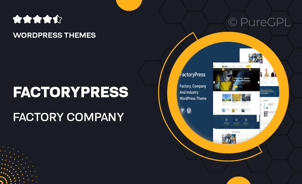 FactoryPress – Factory, Company & Industry WordPress Theme