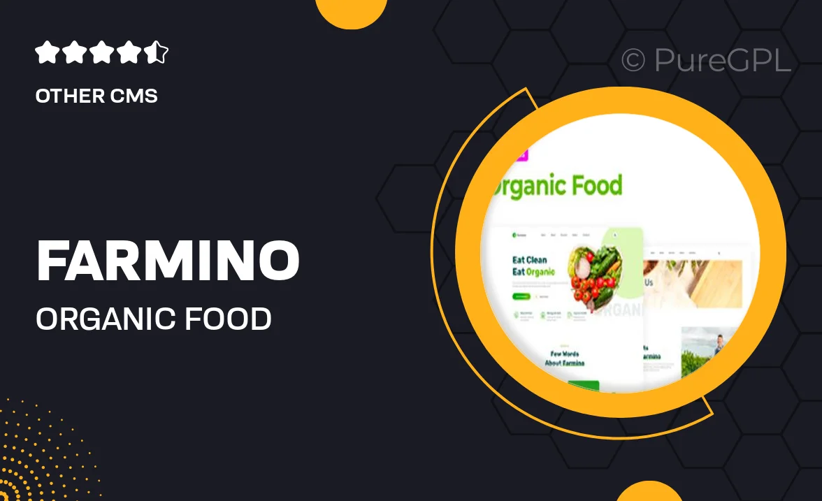 Farmino – Organic Food Template Kit