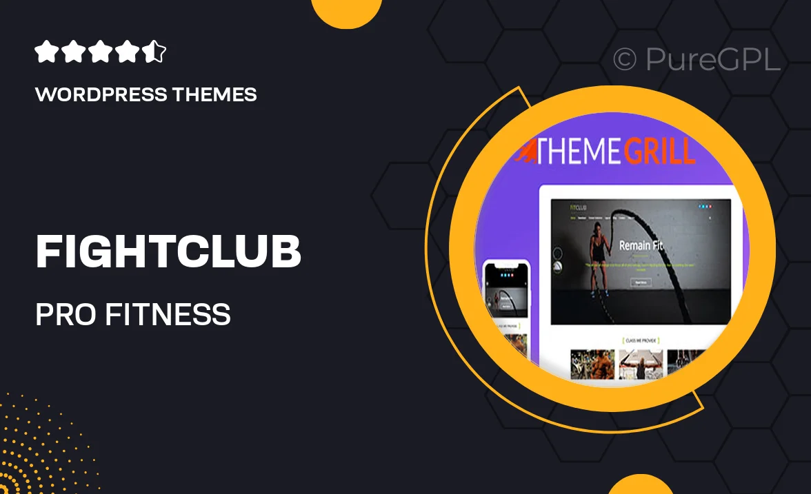 FightClub Pro – Fitness WordPress Theme