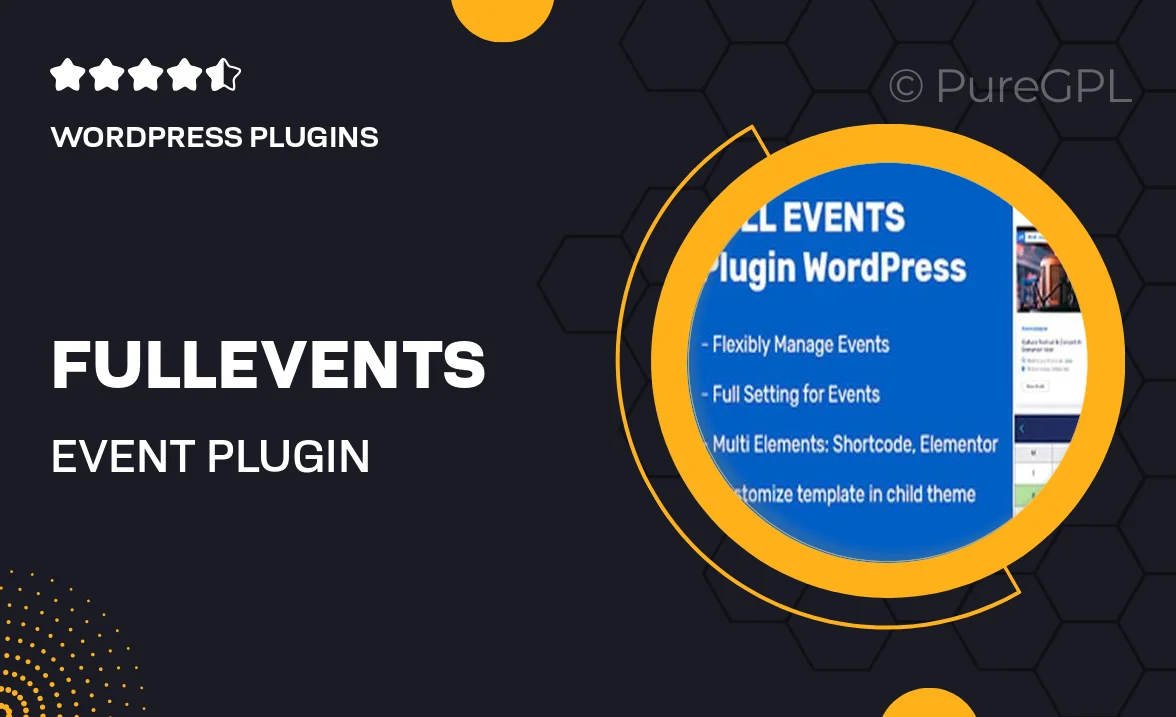 FullEvents – Event Plugin WordPress