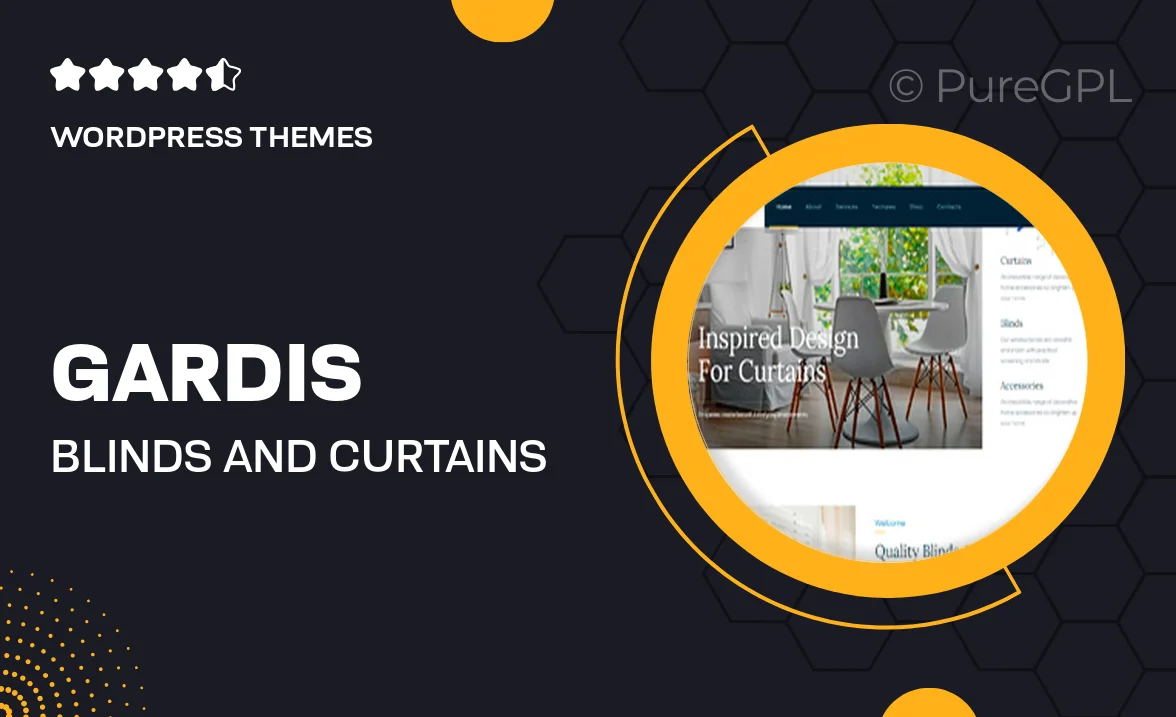 Gardis | Blinds and Curtains Studio & Shop WordPress Theme