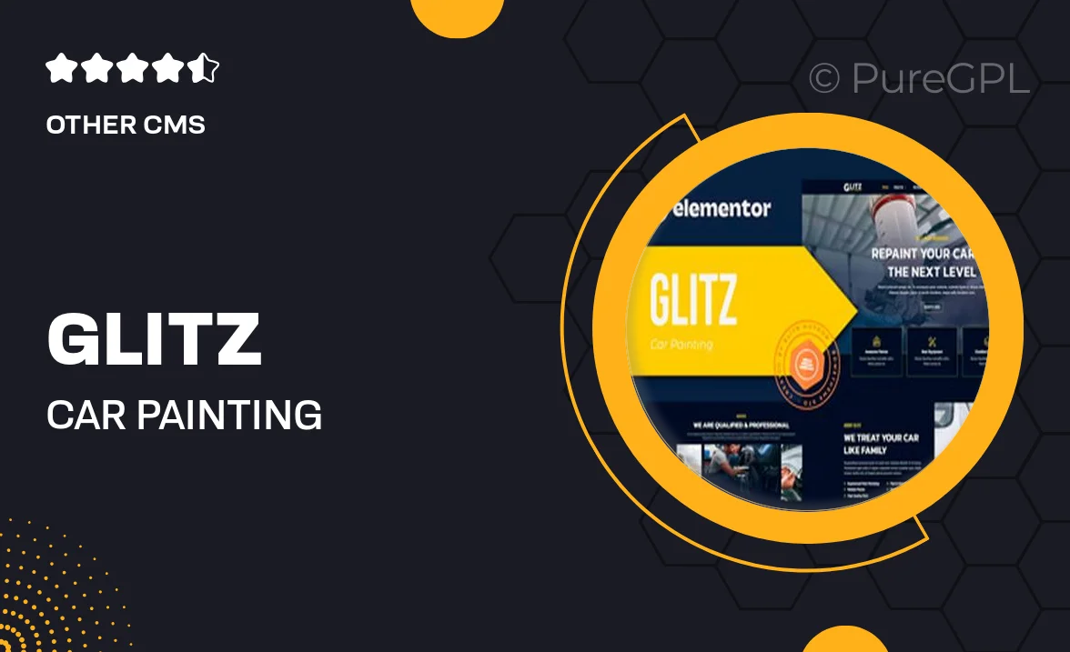 Glitz – Car Painting & Restoration Elementor Template Kit