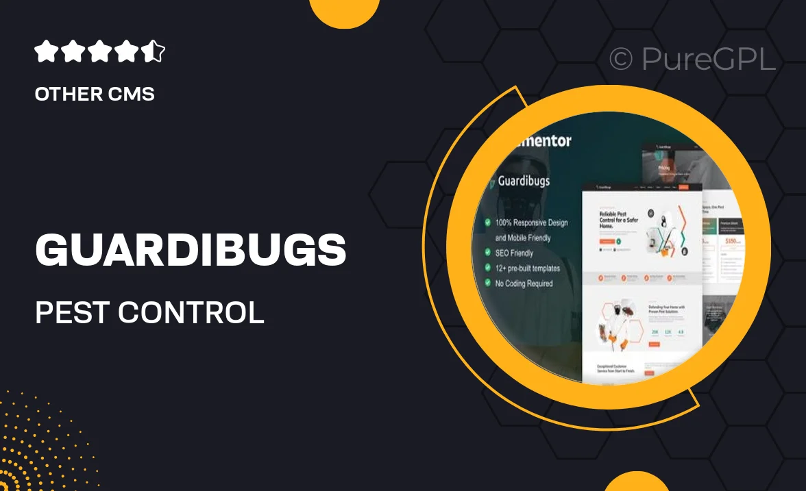 Guardibugs – Pest Control Service Elementor Pro Template Kit