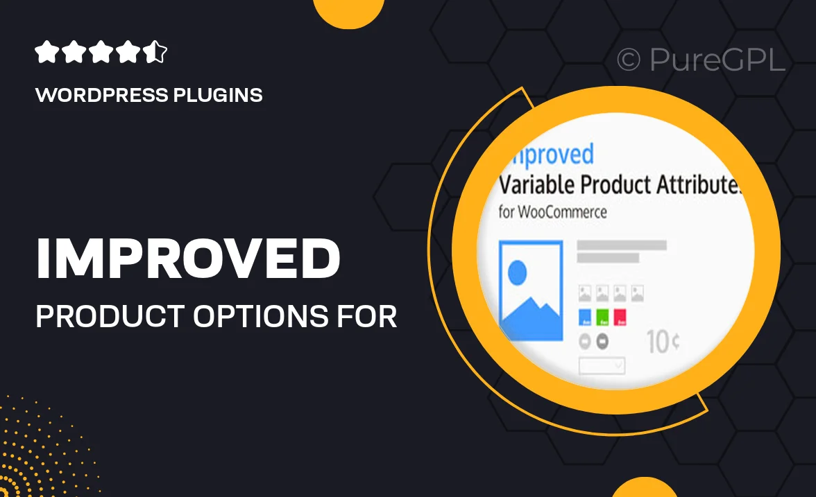 Improved Product Options for WooCommerce