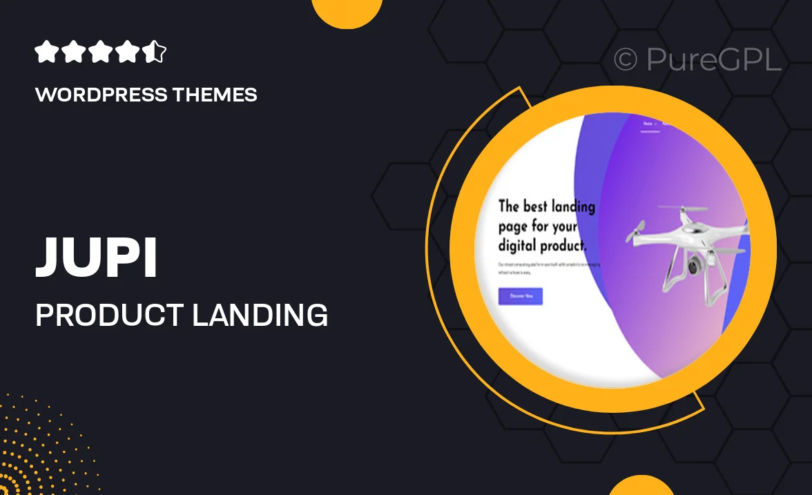 Jupi – Product Landing WordPress Theme