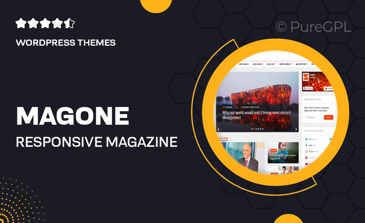 MagOne -­ Responsive Magazine & News WordPress Theme