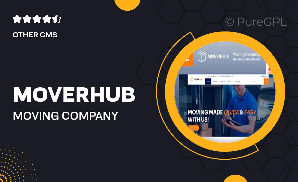 Moverhub – Moving Company Elementor Template Kit