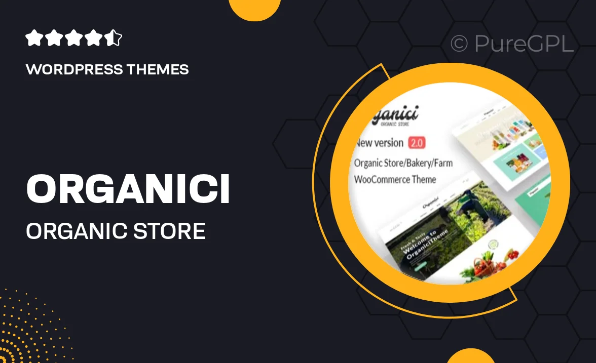 Organici – Organic Store & Bakery WooCommerce Theme