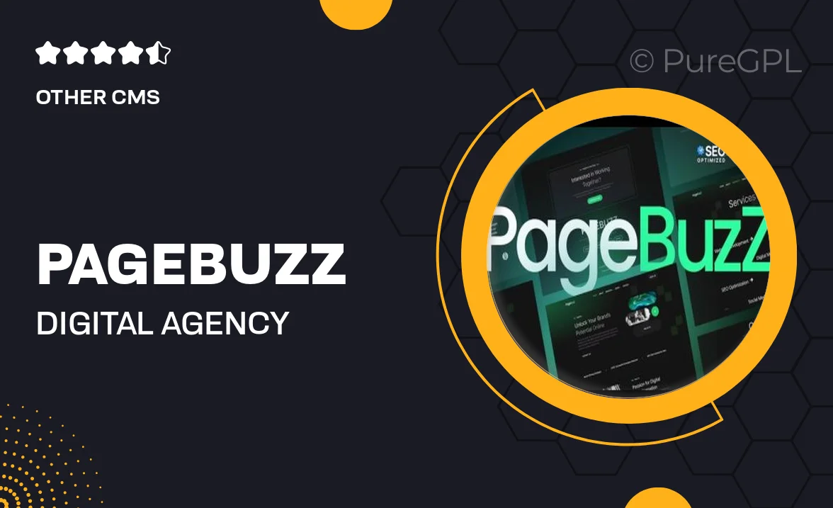 PageBuzz – Digital Agency Elementor Template Kit