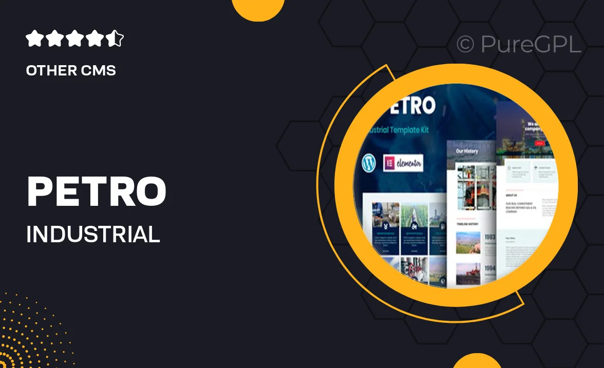 Petro – Industrial Elementor Template Kit