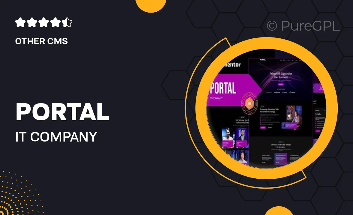 Portal – IT Company Elementor Template Kit