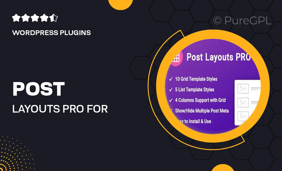 Post Layouts Pro for Gutenberg