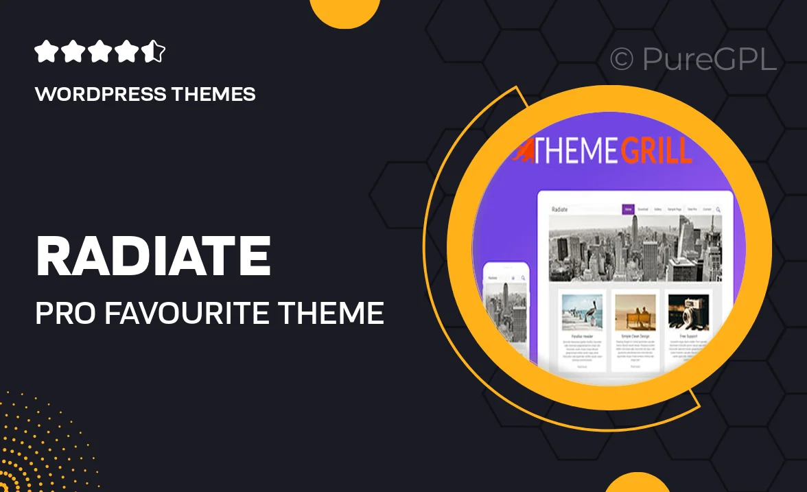 Radiate Pro – Favourite theme of Bloggers