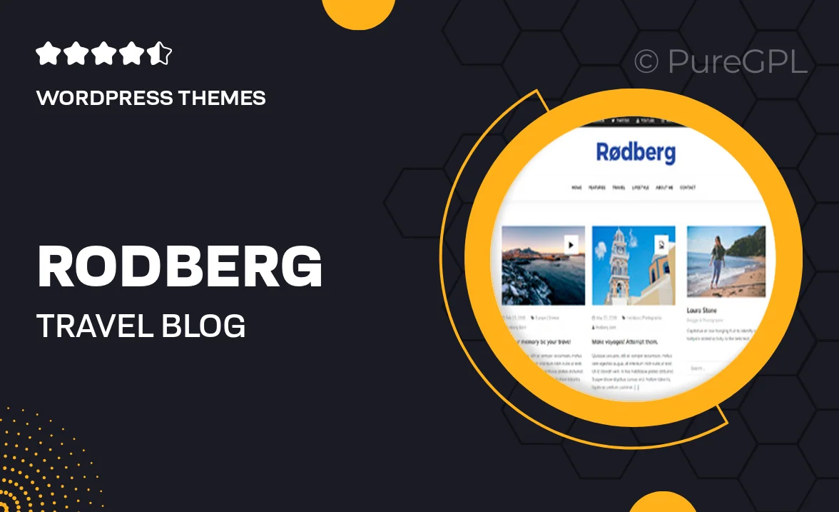 Rodberg – Travel Blog WordPress Theme