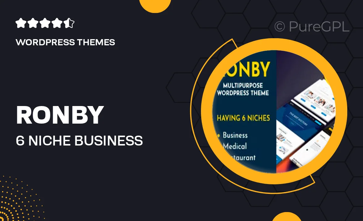 Ronby | 6 Niche Business Multi-Purpose WordPress Theme