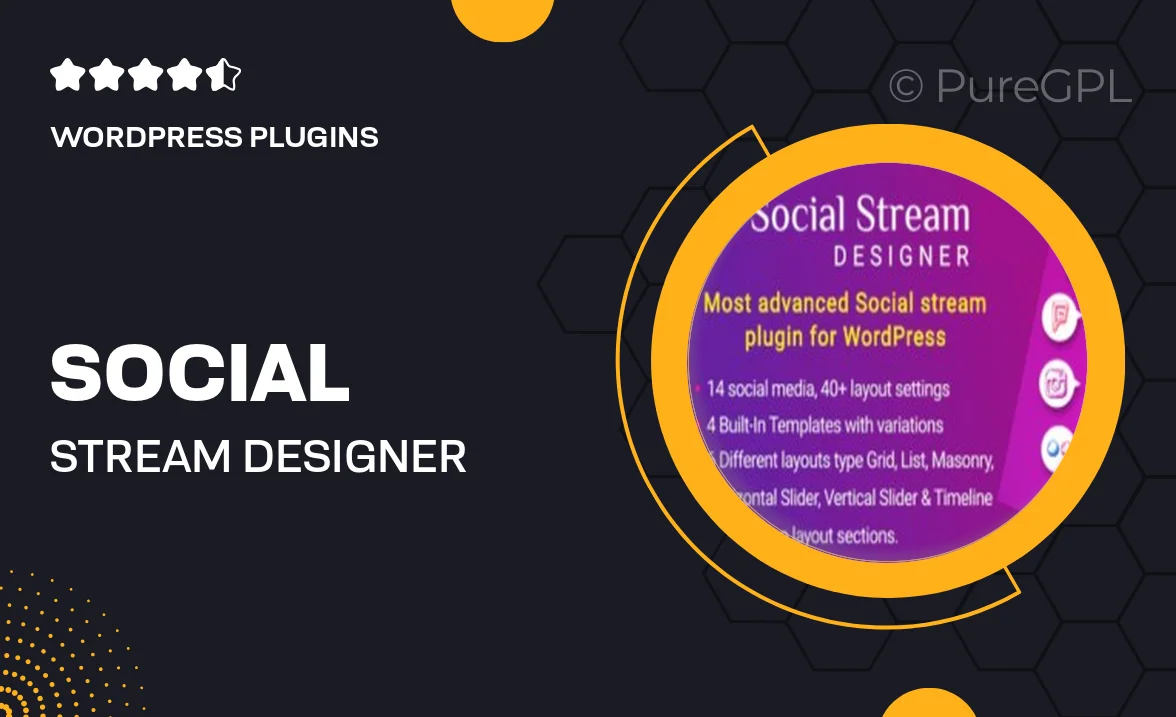 Social Stream Designer – Instagram Facebook Twitter Feed – Social media Feed Grid Gallery Plugin