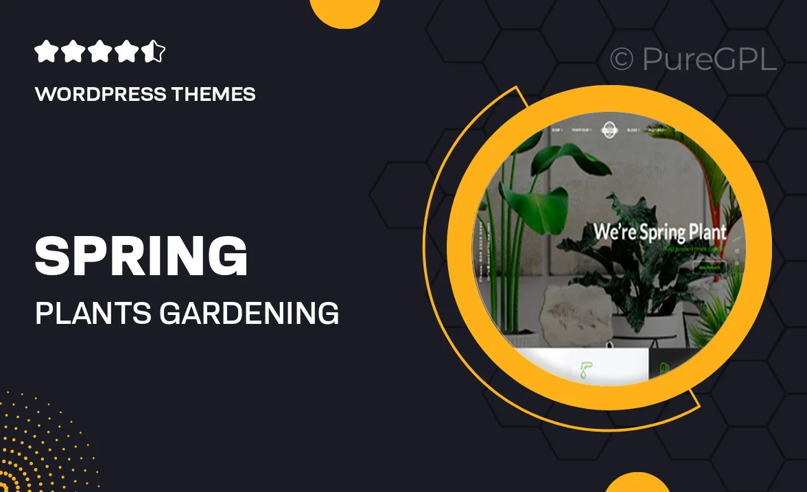 Spring Plants – Gardening & Houseplants WordPress Theme