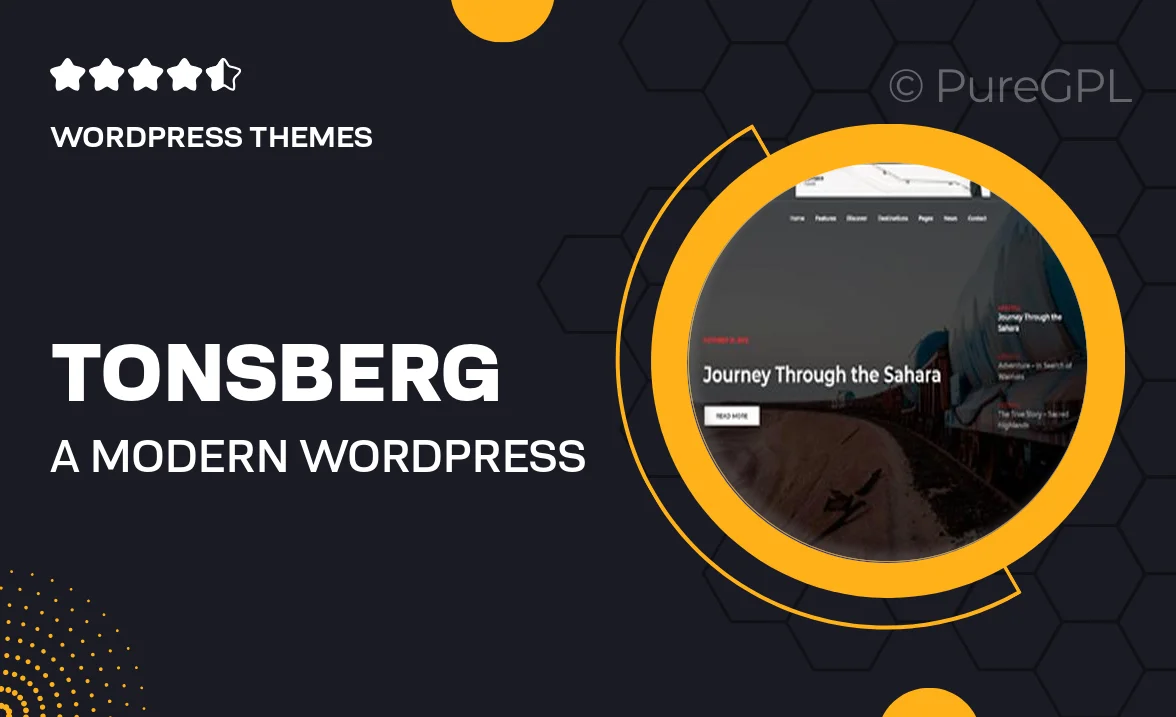 Tonsberg – A Modern WordPress Theme for Travel Bloggers