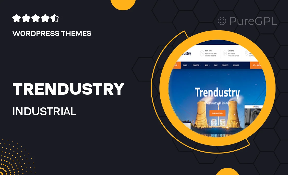 Trendustry – Industrial & Manufacturing WordPress Theme