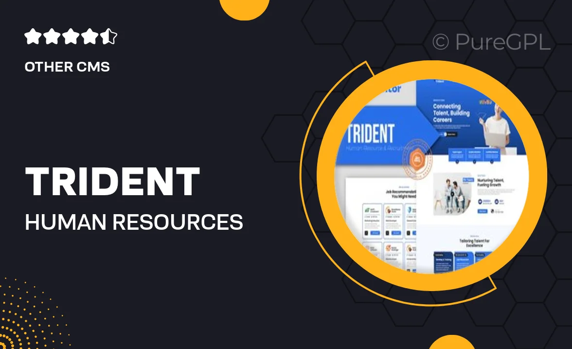 Trident – Human Resources & Recruitment Agency Elementor Template Kit