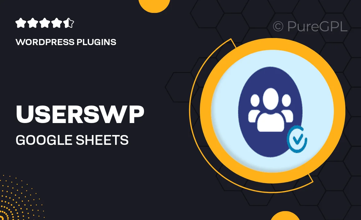 Userswp | Google Sheets