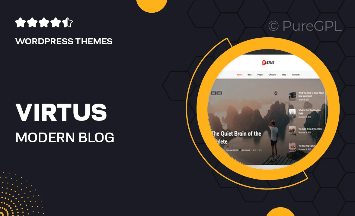 Virtus – Modern Blog & Magazine WordPress Theme