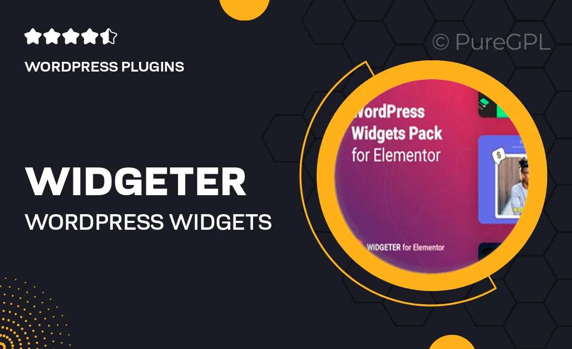 Widgeter – WordPress Widgets Pack for Elementor