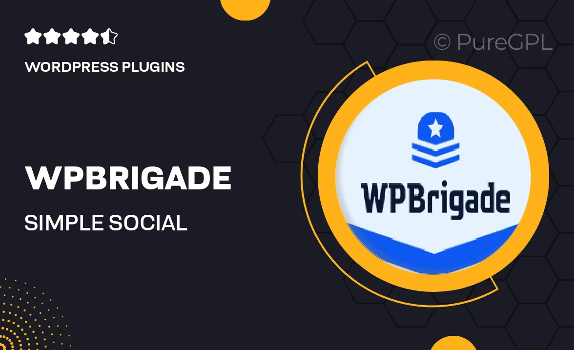 WPBrigade | Simple Social Buttons Pro