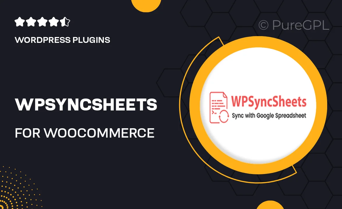 WPSyncSheets For WooCommerce – Manage WooCommerce Orders with Google Spreadsheet (formerly WooSheets)