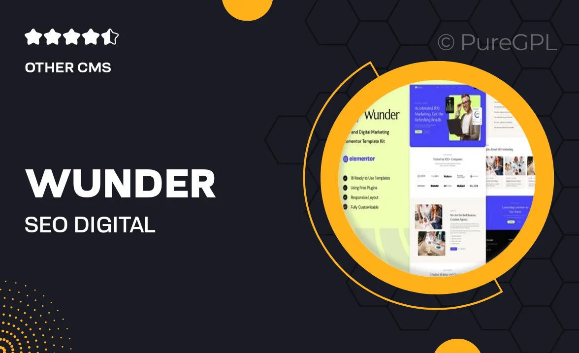 Wunder – SEO & Digital Marketing Elementor Template Kit