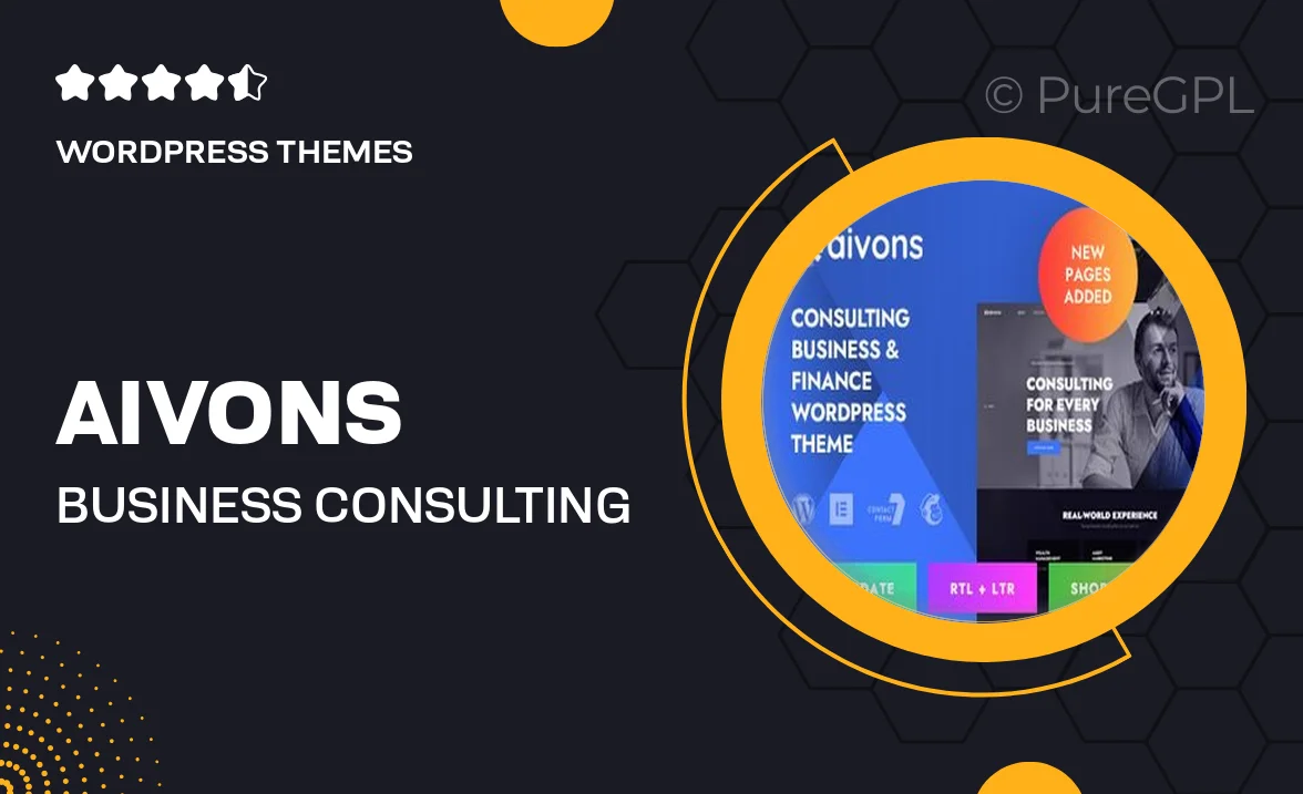 Aivons – Business Consulting WordPress Theme