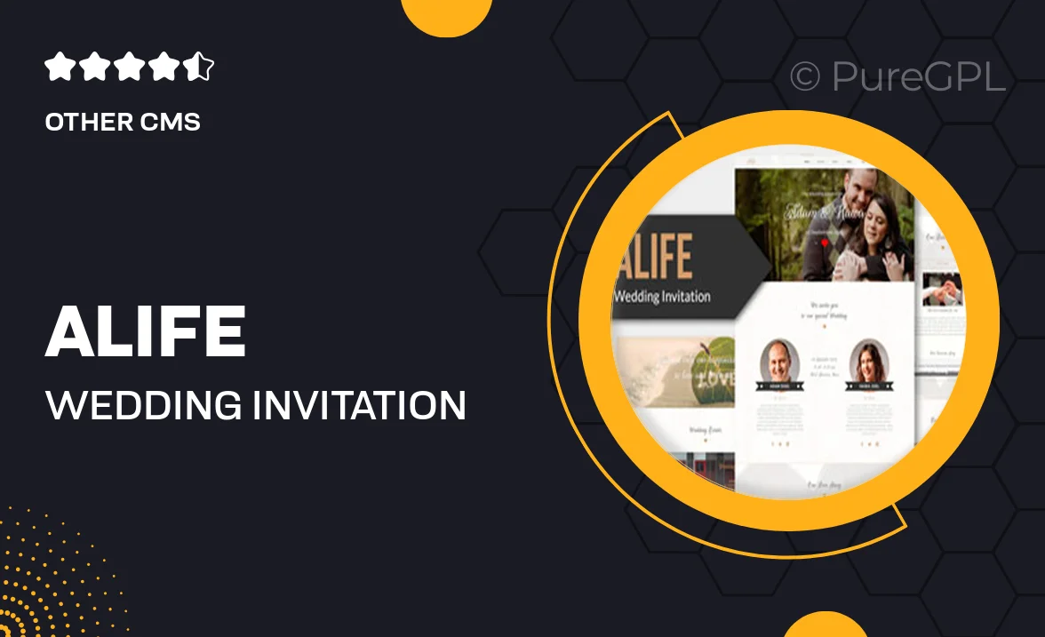 Alife – Wedding Invitation Muse Template YR