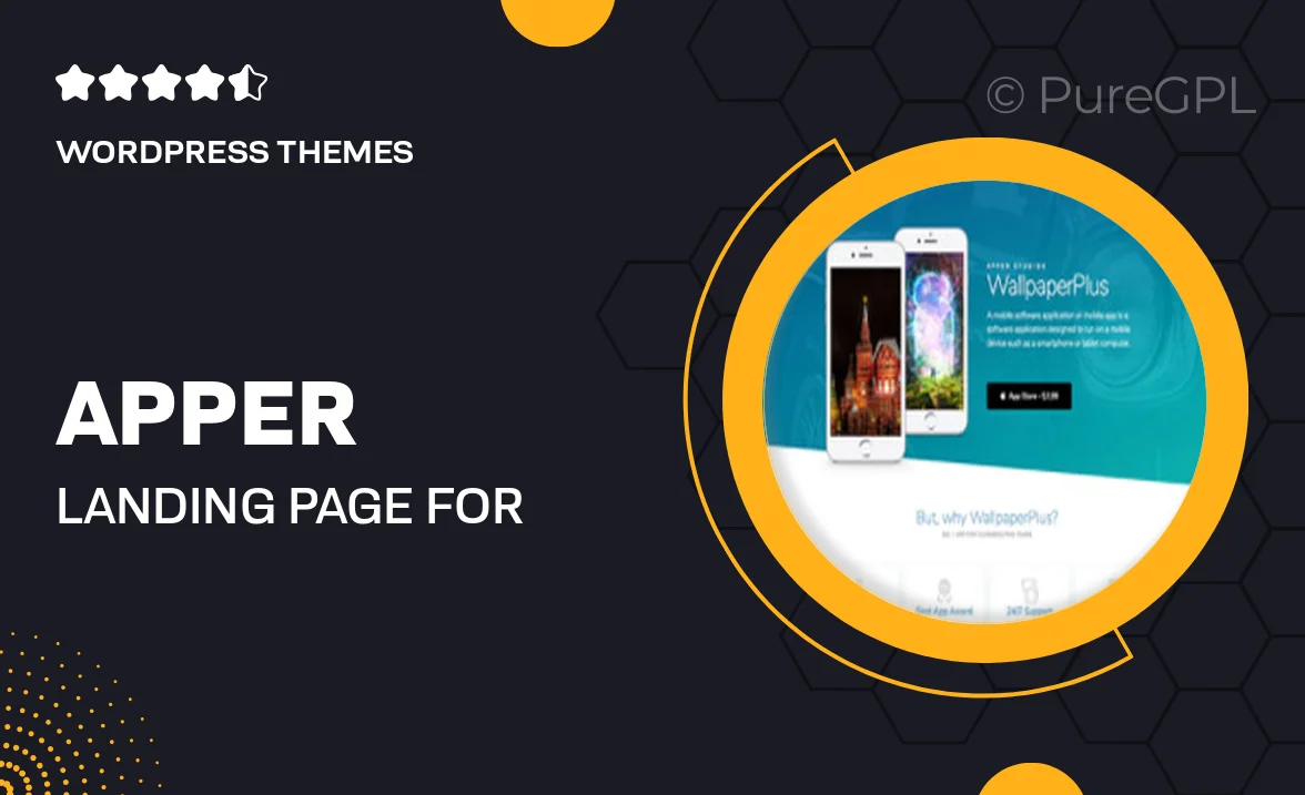 Apper – Landing Page For Mobile Apps