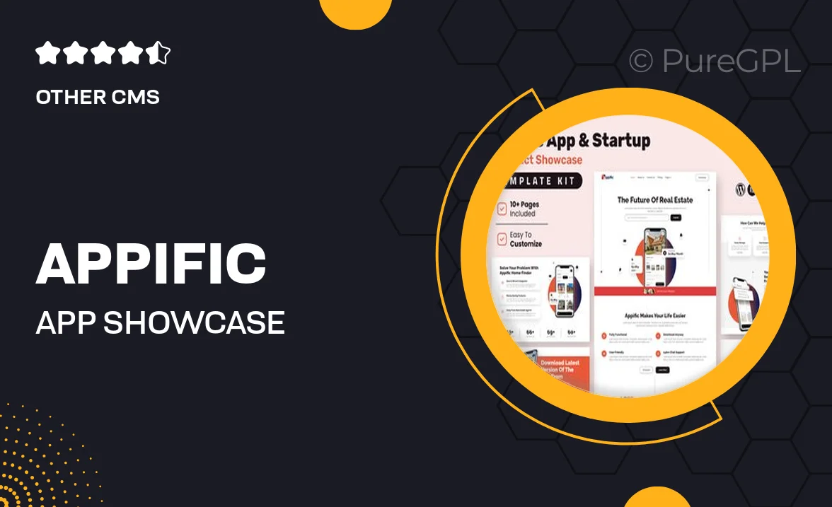 Appific – App Showcase Elementor Template Kit