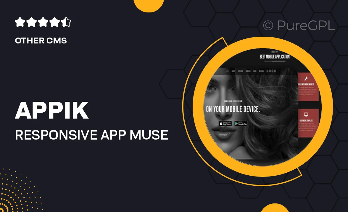 Appik – Responsive App muse Template