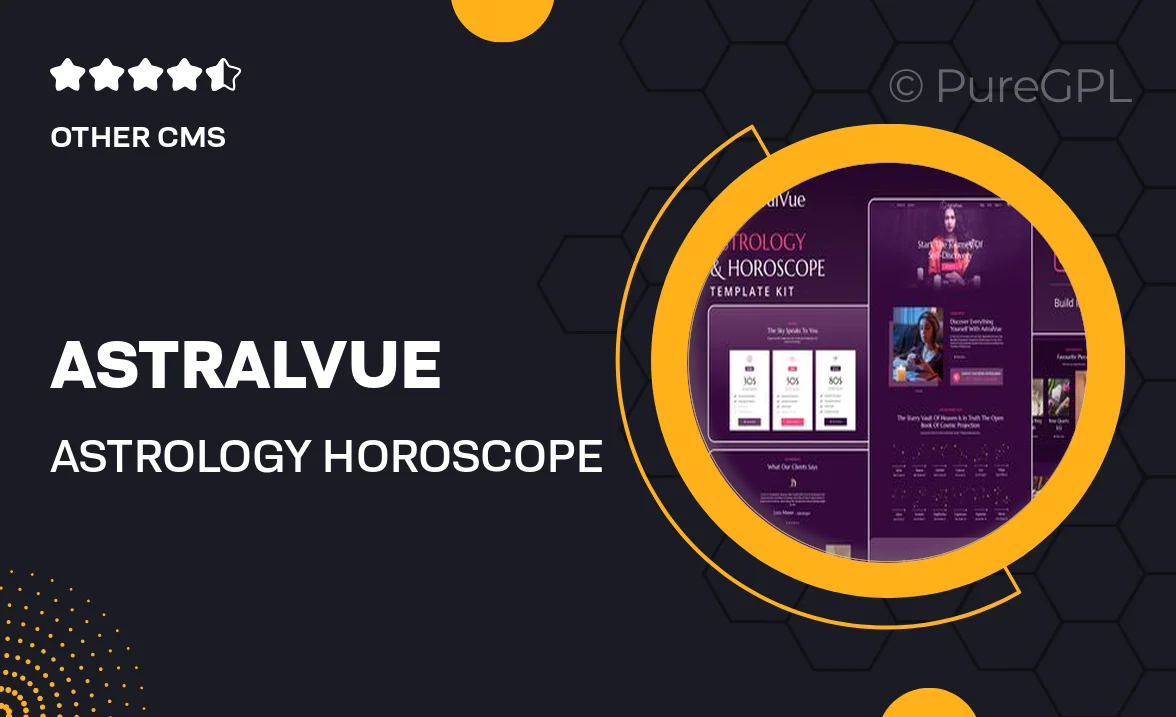 AstralVue – Astrology & Horoscope Elementor Template Kit