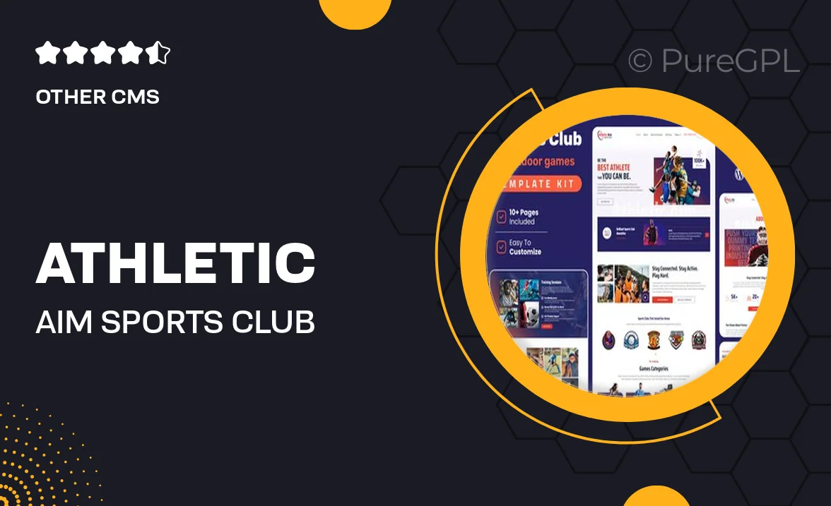 Athletic Aim – Sports Club & Outdoor Games Elementor Template Kit