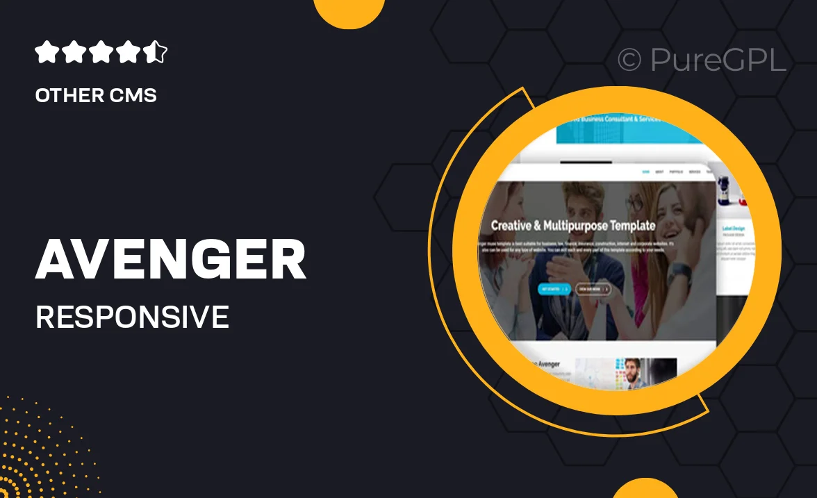 Avenger – Responsive Corporate & Multipurpose Muse Template